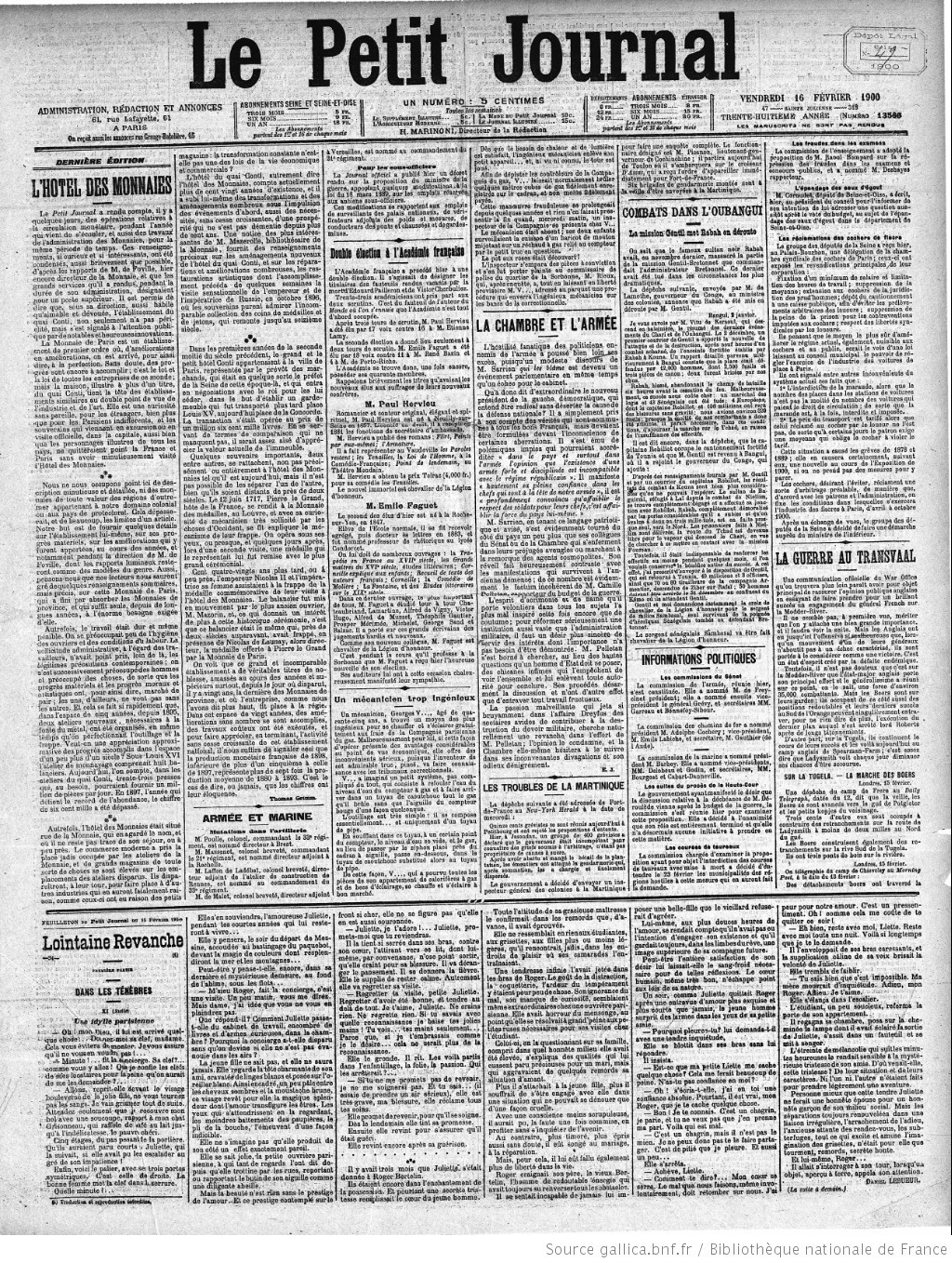 Le petit journal parti social 1